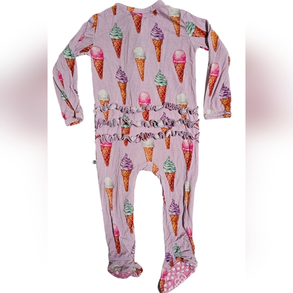 Little Bum Bums Ice Cream Cone Bamboo Footie 6-9m - Picture 5 of 5
